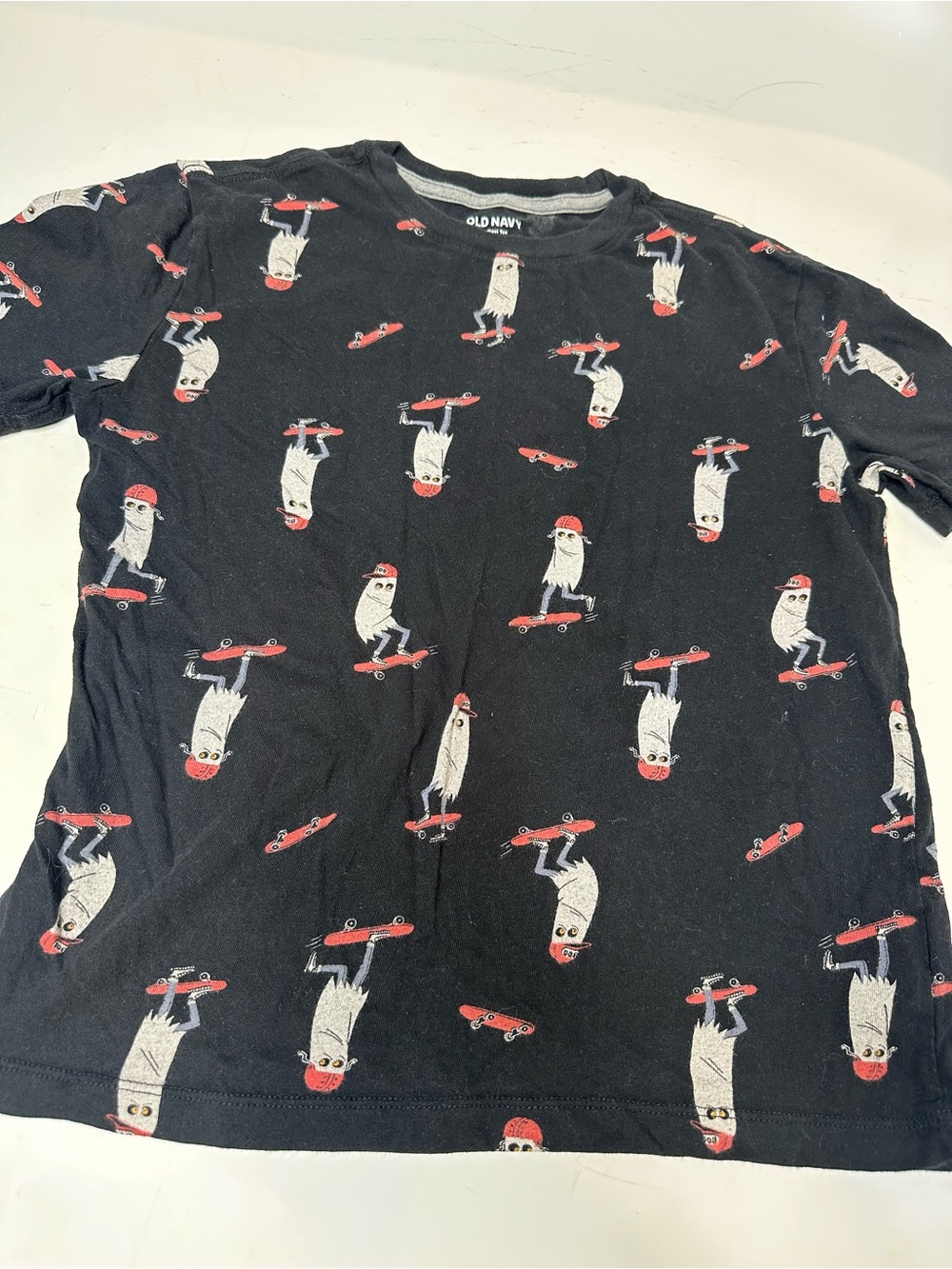 Old Navy Black Boys' Skateboard Ghost Print Tee